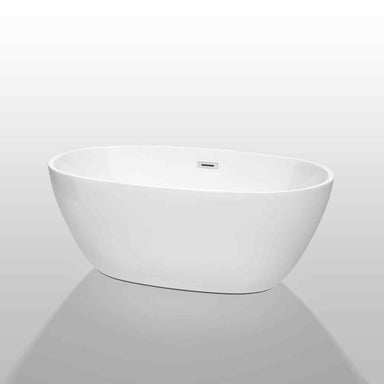 Wyndham Collection Juno 59 Inch Freestanding Bathtub in White