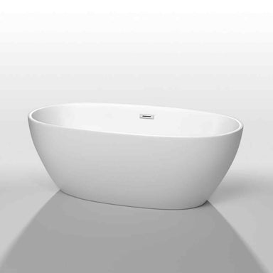 Wyndham Collection Juno 63 Inch Freestanding Bathtub in White