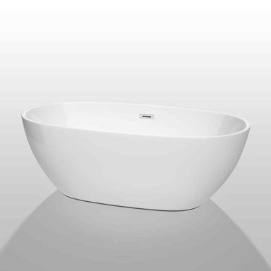Wyndham Collection Juno 67 Inch Freestanding Bathtub in White