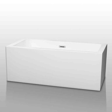 Wyndham collection Melody 60 Inch Freestanding Bathtub in White 
