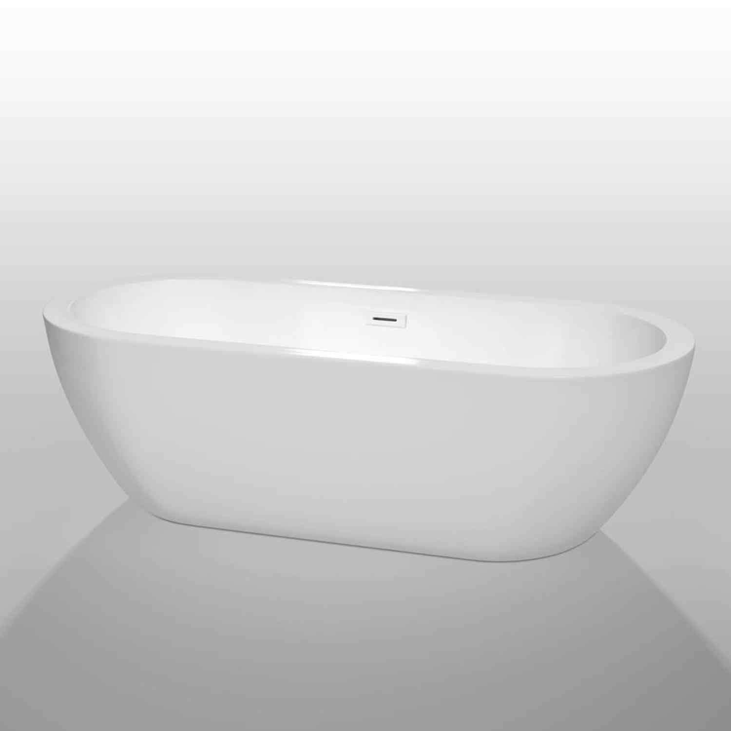 Wyndham collection Soho 72 Inch Freestanding Bathtub in White image