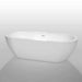 Wyndham collection Soho 72 Inch Freestanding Bathtub in White image