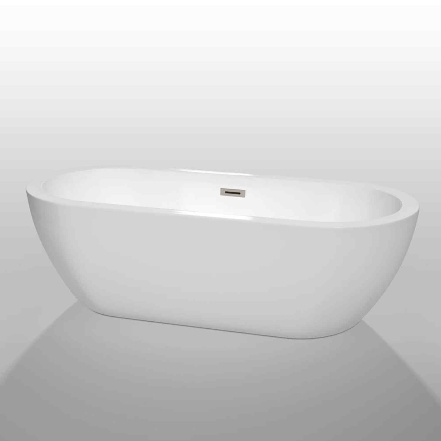 Wyndham collection Soho 72 Inch Freestanding Bathtub in White no fuchet
