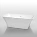 Wyndham collection Tiffany 59 Inch Freestanding Bathtub in White image