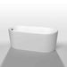 Wyndham collection Ursula 59 Inch Freestanding Bathtub in  Mate White front view
