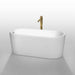 Wyndham collection Ursula 59 Inch Freestanding Bathtub in White golden fuchet