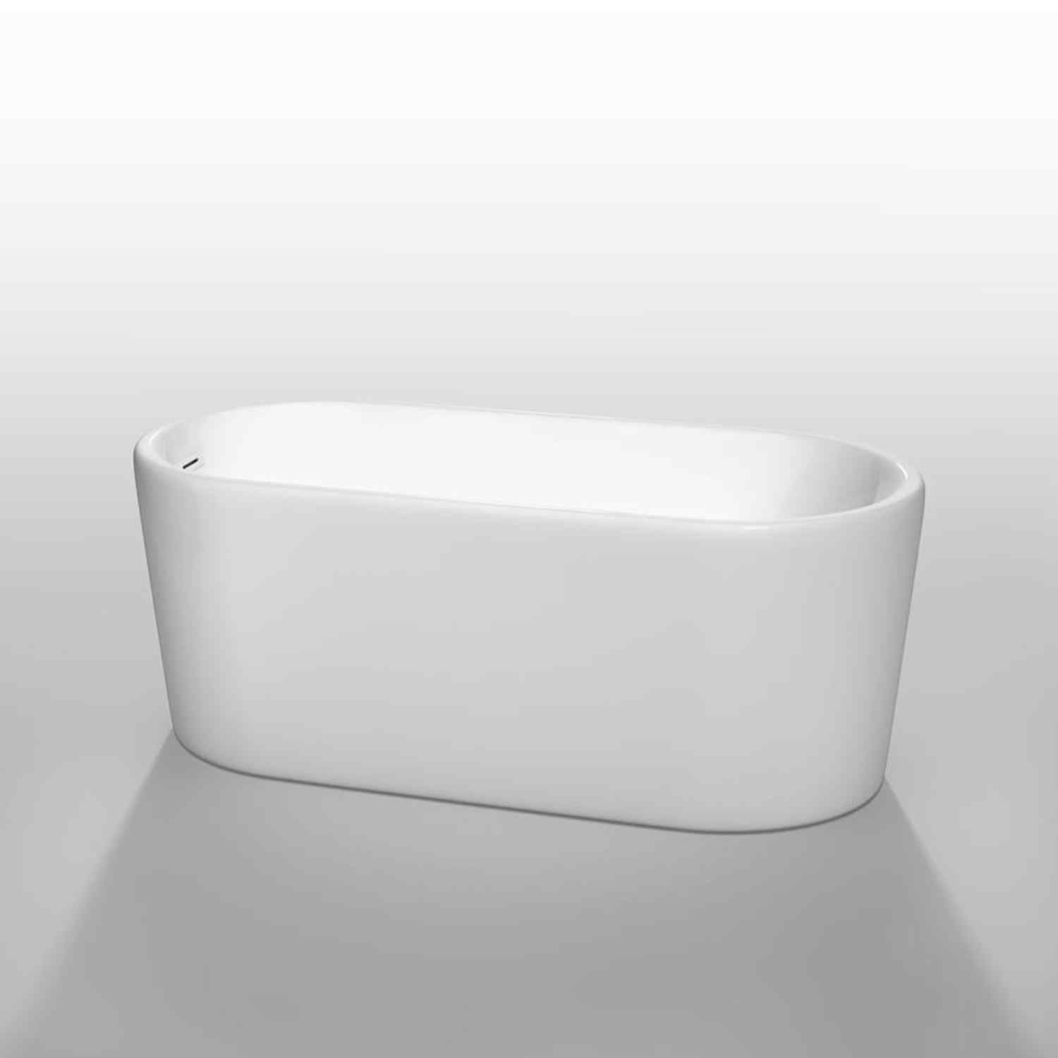 Wyndham collection Ursula 59 Inch Freestanding Bathtub in White image