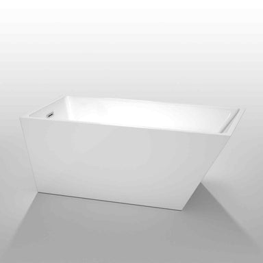 Wyndham Collection Hannah 59 Inch Freestanding Bathtub in White